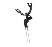 Haodream Supporto per Pali Doppi/Singoli Supporto per canne da Pesca Accessori per Attrezzi da Pesca Staffa portacanne Supporto Porta Canna da Pesca Portatile