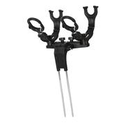 Haodream Supporto per Pali Doppi/Singoli Supporto per canne da Pesca Accessori per Attrezzi da Pesca Staffa portacanne Supporto Porta Canna da Pesca Portatile