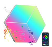 HaoDrisk Gaming Muro LED Luci - RGB Parete Lampada Pannelli 3PCS Sincronizzazione Musicale Luce Pannello Stanza Smart Wall Light Componibili Rombo Lampade Panel