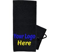 haoduanduan Asciugamano da golf personalizzato,Regali da golf per uomini,Logo e testo ricamati 40,6 x 61 cm asciugamani da golf in microfibra per borse da golf con clip,Accessori da golf