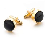 HAODUOO Jewelry Cufflinks Men's Cufflinks Enamel Cufflinks Gold Round Cuff Nails Round Cuff Painted Buttons Cufflinks for All Kinds of Shirts