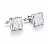 HAODUOO Jewelry Cufflinks Men's Shirt Cufflinks French Shirt Cufflinks Check Cuff Square Pattern Cuff Studs