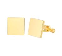 HAODUOO Mens Cufflinks Elegant Style Cuff Cufflinks Changing The First Cufflinks for Wedding Birthday Groom Gifts Stainless Steel Cufflinks Statement Jewelry Cufflinks(Square Gold)