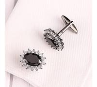 HAODUOO Mens Cufflinks Elegant Style Cuff Mensura Guyary Lainstone Cristor Cufflinks French Shirt Cufflinks Men's Business Banquet Party Wedding Cufflinks Cufflinks