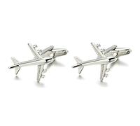 HAODUOO Men's Shirt Cufflinks Fighter Cuff Studs Fun Airplane Cufflinks French Cuff Buttons