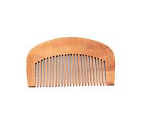 HAODUOO Pettine for la Cura dei Capelli Pettine in Legno di Pesca, Pettine for Massaggio alla Testa a Denti Stretti, Pettine for Trucco Portatile, Piccolo Tascabile for Uomo Donna Pettine in Legno