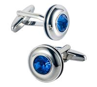 HAODUOO Round Crystal Cufflinks Sleeve Nails Wedding Dress French Shirt Cuff Buckle Business Gifts