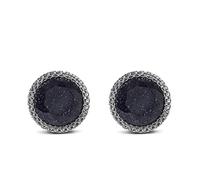 HAODUOO Starry Sky Stone Cufflinks Boys Day Gift Shirt Sleeve Nails Retro Men's Business Formal Wear(D)