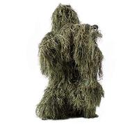 HaoFst Ghillie Suit Camo Woodland Camouflage Forest Hunting 4 pezzi + borsa