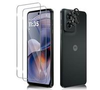 Haofun 2 Pezzi Vetro Temperato per Motorola Moto G55 e 2 Pezzi Pellicola Fotocamera, Pellicola Prottetiva Anti Graffio, Durezza 9H Schermo Vetrino, Vetro Protettivo, Senza Bolle