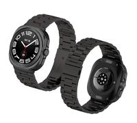 Haofun Acciaio Cinturini Compatibile con Samsung Galaxy Watch Ultra (2025) 47mm, Cinturino in Metallo in Acciaio Inossidabile, Gli Ultimi Stili Sportivi e Casual - Nero
