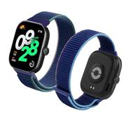 Haofun Cinturino Intrecciato per Xiaomi Redmi Watch 5/4 / Xiaomi Band 8 Pro/9 Pro, Cinturino di Ricambio Morbido in Nylon - Blu scuro