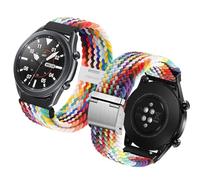 Haofun Cinturino Intrecciato per Xiaomi Watch S4 Sport/Watch S3/ S2/ 2/2 Pro/Redmi Watch 5 Active/ 5 Lite per Amazfit Balance/Bip 5 per Garmin Venu 3/2/ Vivoactive 4 - Colori Dell'arcobaleno