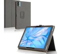 Haofun Custodia Cover Compatibile con DOOGEE T20 Ultra/T40 Pro/OUKITEL OT5S/OT5, Ultra Sottile Leggero Cover con Supporto per Matita e Cinturino, Custodia in PU Case con Multi-Angolo Regolabili (Nero)