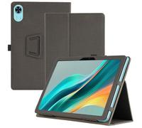Haofun Custodia Cover Compatibile con DOOGEE T36, Sottile Leggero Cover con Cinturino da Polso, Custodia Magnetico in PU Case con Multi-Angolo Regolabili, Nero