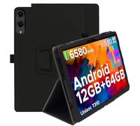 Haofun Custodia Cover Compatibile con DOOGEE Tab A9/A9 Pro 10 Pollici, Sottile Leggero Cover con Cinturino da Polso, Custodia Magnetico in PU Case con Multi-Angolo Regolabili, Nero