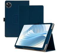Haofun Custodia Cover Compatibile con DOOGEE U11/U11 Pro/TECLAST P50/P50S, Sottile Leggero Cover con Cinturino da Polso, Custodia Magnetico in PU Case con Multi-Angolo Regolabili, Blu