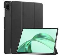 Haofun Custodia Cover Compatibile con Honor Pad X8a, Sottile Leggero Cover, Rotella Rigida Triplice,Custodia Magnetico in PU Case con Multi-Angolo Regolabili (Nero)