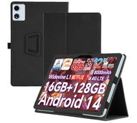 Haofun Custodia Cover Compatibile con TECLAST T60 Plus/ODEA A12, Sottile Leggero Cover con Supporto per Matita e Cinturino, Custodia in PU Case con Multi-Angolo Regolabili, Nero