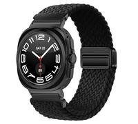 Haofun Nylon Cinturini Compatibile con Samsung Galaxy Watch Ultra (2025) 47mm, Cinturino di Ricambio Morbido Elastico in Nylon, Gli Ultimi Stili Sportivi e Casual - Nero