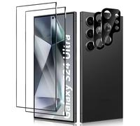 Haofun Vetro Temperato per Samsung Galaxy S24 UItra 5G, 2 Pezzi [Copertura Totale] Pellicola Protettiva e 2 Pezzi HD Pellicola Fotocamera, Durezza 9H Schermo Vetrino, Anti Graffi, Senza Bolle