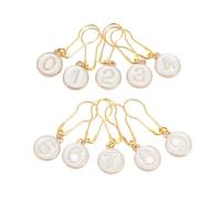 Haofy 10 Pezzi Set di Marcatori di Punti Metallici Numerati 0-9, Bloccanti Marcatori a Maglia All'uncinetto Rimovibile per Progetti di Artigianato di Cucito Intrecciati, 1,4x0,3