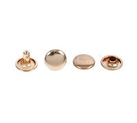 Haofy 10 X 8 Mm a Doppio Tappo a Doppio Tappo in Metallo con Borchie Artigianali in Pelle Picchi 100set in Bronzo d'argento Oro per Scarpe da Scarpe Cappotti Pantaloni con Tessuti per la Casa, (GOLD)