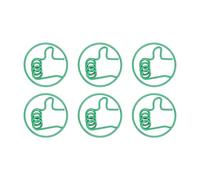 Haofy 100 Pezzi di Pollice Verde Dolce - di Carta Organizzano un Forte Bloccaggio per Lavorare in Ufficio a Casa