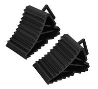 Haofy 2 Cunei Ruote, Cunei per Pneumatici con Impugnatura Blocco Antiscivolo per Auto Tappo Antiscivolo Blocco Ruota Supporto per Pneumatici Supporto per Mantenere le Auto in Posizione