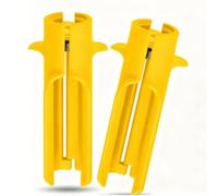 Haofy 2 Pezzi di Estrattore di Spine di Rose, Strumento per Rimuovere Foglie di Plastica (YELLOW)