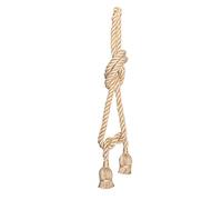 Haofy 2m E27 Vintage Corda di Canapa Plafoniera Base Lampada a Sospensione Portalampada 85-265V(2 holder)