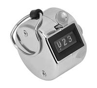 Haofy 4 Cifre di Personaggi Chiari Clicker Theken Comodo Mano Feel Metal Bowl per L'inventario delle Merci, Contando Le Persone