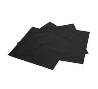 Haofy 4 Pezzi Copri Bruciatore Fornello a Gas, Accessori Protezioni da Riutilizzabili, Facili da Pulire, Si Adatta Alla Maggior Parte dei Piani Cottura, Fino a 500 °F 4 Pezzi Copri Bruciatore (BLACK)