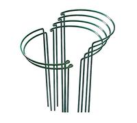 Haofy 6 pz. Pali di Supporto per Piante in Metallo Gabbia Ad Anello per Pomodori Rose Peonie Piante da Giardino 21x35 Cm Robusto Durevole Facile da Usare Coltivatori per Interni Ed