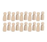 Haofy Accessori per Bambole di Legno Piolo per Bambole per le in Legno a Forma di Angelo, Bamboli di per Bambini Doni per Giocattoli Fai da Te Graffiti (43 mm abito misto per uomini e donne)
