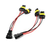 Haofy Adattatore Cablaggio Faro per Conversione da Alogeno a LED su Lampadine 9005 9006 - Cavo Sdoppiatore 2 Pezzi 1 a 2, Kit di Retrofit Abbaglianti/anabbaglianti