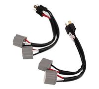 Haofy Adattatore per Cablaggio Faro H4, Confezione 2, con Splitter a 2 Vie, Design a Forma di Y, per Conversione LED, Camion, SUV, Riparazione Auto, Facile Sostituzione, Adatto per Fari 9003.