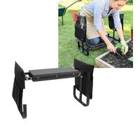 Haofy Ampio Inginocchiatoio e Sedile da Giardino Aggiornato con 2 Borse per Attrezzi, Sgabello Pieghevole Regolabile in Larghezza da 10,6 Pollici Supporto per Seduta in Ginocchio 400 (BLACK)