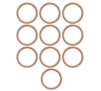 Haofy Anelli in Legno 10 Pezzi in Legno di Faggio Naturale con Finitura Liscia per Progetti Artigianali Fai-da-Te, Accessori per Ghirlande, Portatovaglioli, Fibbie all'Uncinetto, Decorazioni per la