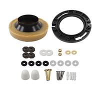 Haofy Anello di Cera per WC con Bulloni in Ottone Resistente per WC Standard - Kit di Guarnizioni per per la Prevenzione di Odori e Perdite Set Completo per Lavori di Ristrutturazione di Casa, Hotel