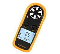 Haofy Anemometro Digitale Portatile Termometro Display LCD Misuratore di velocità del per Hobbisti Dell'aviazione Aquiloni, Plastica, 1 X Anemometro Digitale