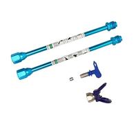 Haofy Asta di Estensione della Punta Spray Facile per i Pittori Professionisti, 2 Pc Ardata Spray Extension Facile da Montare per la Manutenzione dei Motori Ferroviari (BLUE)