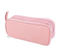 Haofy Astuccio per Matite di Grande capacità Astuccio per Matite in Tela Resistente con Cerniera per Studenti Che Viaggiano 225x105x70mm (PINK)