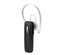 Haofy Auricolare Bluetooth Wireless Cuffie con Gancio Auricolare Bluetooth 4.1 Portata 10 M Microfono con Cancellazione del Rumore Batteria da 55 MAh per Affari Guida Corsa Camminata Bianco (BLACK)