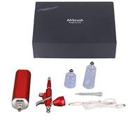 Haofy Avvio e Arresto Automatico Kit Aerografo Rosso Tipo di Pistola Portatile per Verniciatura Arredamento Set di Aerografo Portatile Dal Design Ergonomico per Uso Domestico Interno