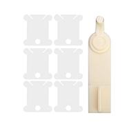 Haofy Avvolgitore Manuale per Bobine per Punto Croce, Portafilo in Plastica da 100 Pezzi per Ricamo Fai-da-te, Strumento di Avvolgimento Facile per Artigiani