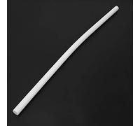 Haofy Barre in PTFE Barra di Resistenza Alla Corrosione Rotonda Bianca Isolamento Resistente Agli Agenti Chimici per L'ingegneria 15 X 500 Mm