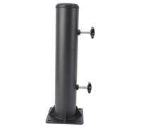 Haofy Base per Ombrellone Resistente, Struttura in Acciaio al Carbonio Rinforzato con 4 Supporti Triangolari, Base Quadrata Spessa 0,16 Pollici per Patio, Prato, Spiaggia, Ombreggiatura, di