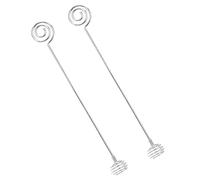 Haofy Bastoncini per Mescolare il caffè Bastoncini per Cocktail Elastici a Spirale Robusti e Durevoli per Cocktail, Whisky, Succhi Frusta per Panna in Acciaio Inossidabile per L'inverno e L'estate