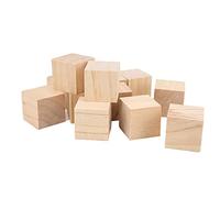 Haofy Blocchi di Legno Incompiuti Bloccanti Durevoli in Legno Liscio Sfacciato per Artigianato del 12% per la Cultura Vivente Fai -da -te